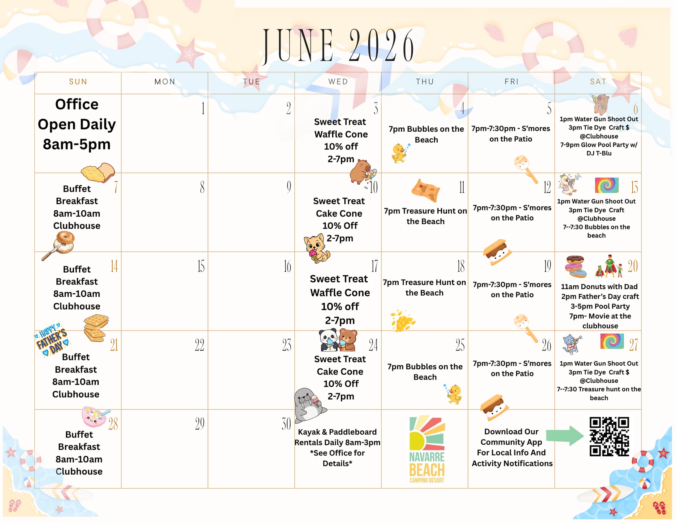 Navarre June 2026 Activities